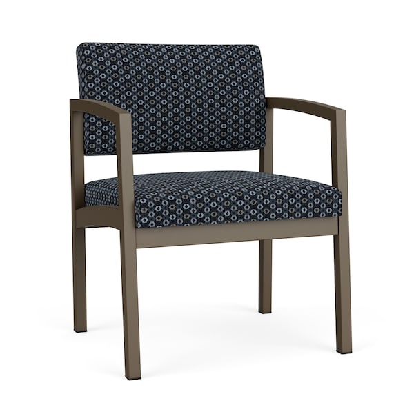 Lesro Lenox Steel Wide Guest Chair Metal Frame, Bronze, RS Night Sky Upholstery LS1201 - main